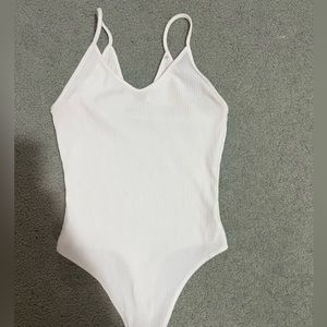 American eagle ribbed white body suit